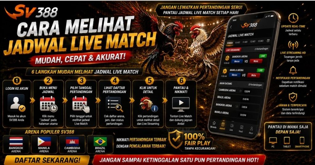 Cara Melihat Jadwal Live Match